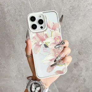 Floral Serenity Grace Magnetic MagSafe Snap Case for iPhone 17/16 Pro Max 15 Pro 14 13 12 Mini 11 XR XS Plus SE Shockproof Slim Protective Cover