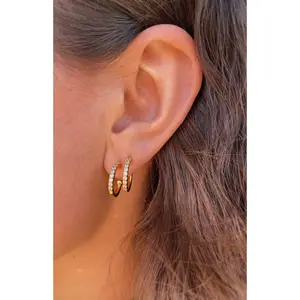 Kendall Crystal Hoops