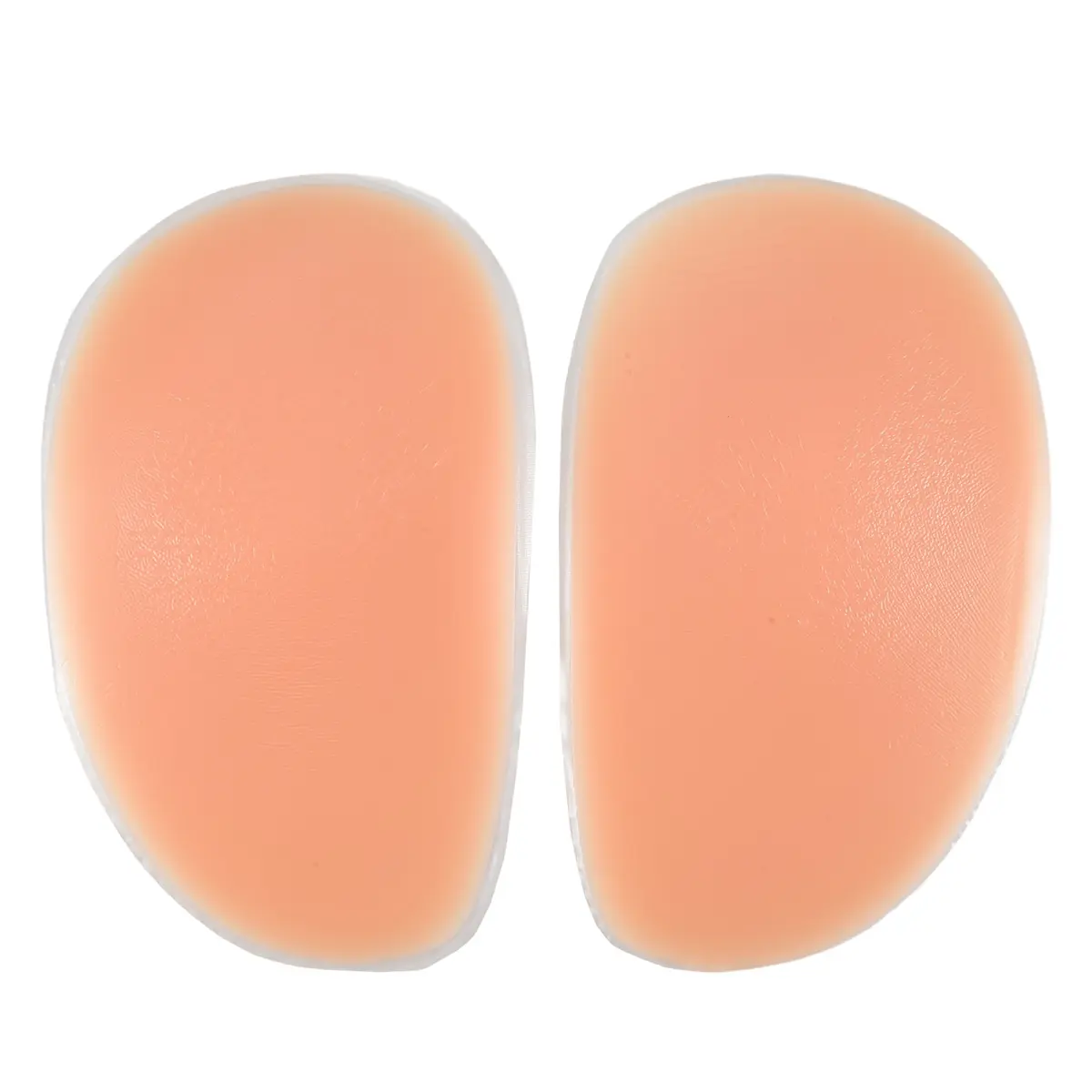 Women's Sexy Smooth Comfortable Beige Silicone Hip-Up Pads - Reusable Butt Enhancer Accessory for Flat Hips