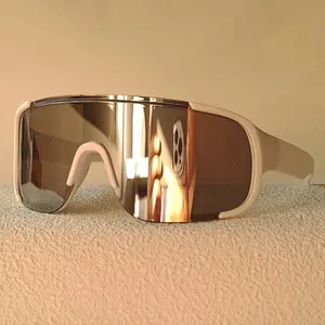 Mountaineering Protective Goggles Cycling Mercury-Tinted Sunglasses Outdoor Windproof Large-Frame UV-Protective Sports Sunglasses for Men and Women