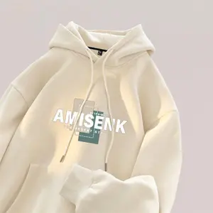 Spring and Autumn Men's Hooded Sweatshirt Heavyweight Pure Autumn Style Men's Clothing Youth Boys' Jacket