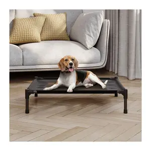 Elevated Dog Bed 30 x 24 Portable Pet Bed withon-Slip Feet