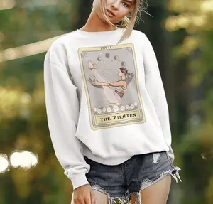 Pilates Sweatshirt, The Pilates Tarot Card Sweatshirt, Pilates Gift Ideas Pilates Lover Gifts