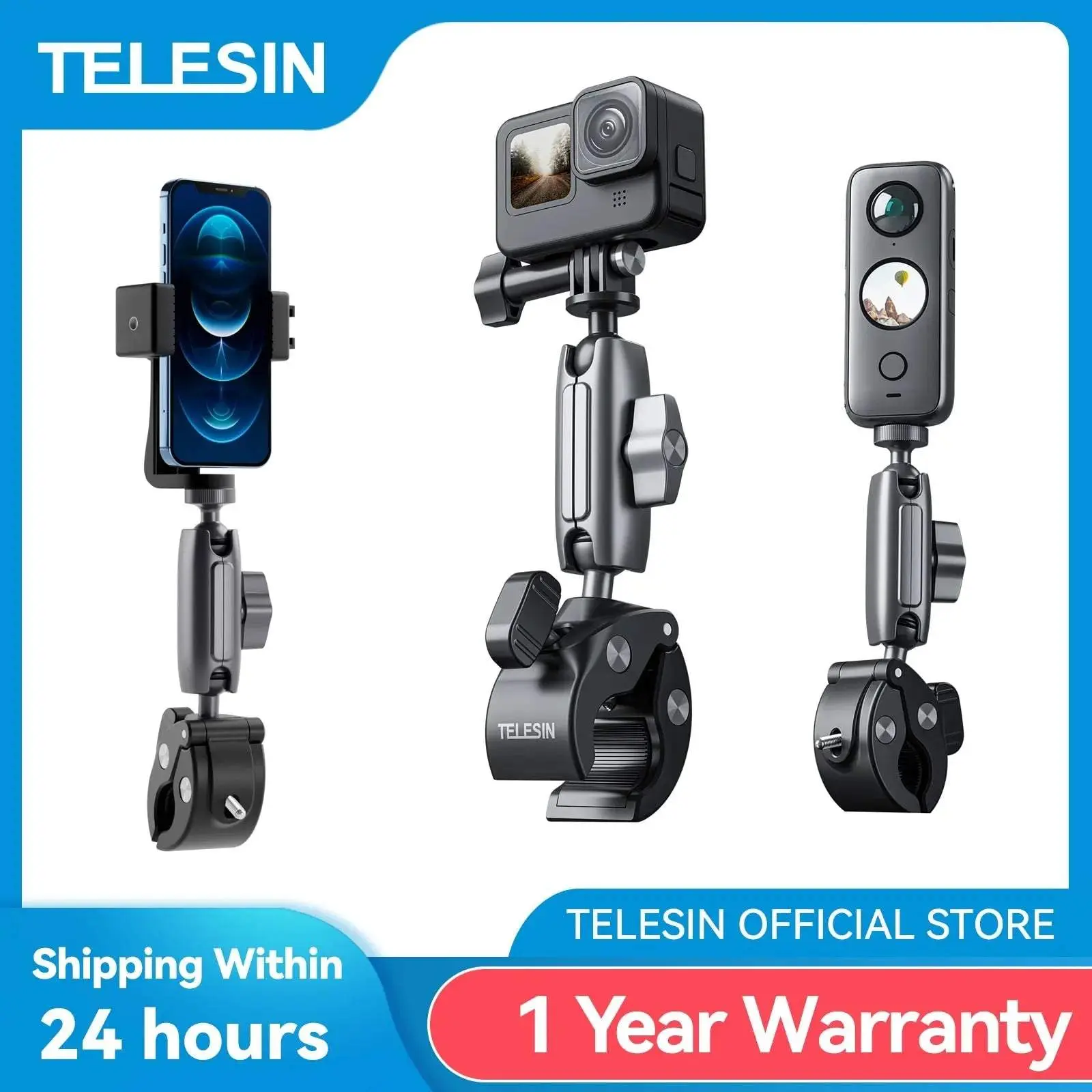 TELESIN 360* Magic Arm Action Mount