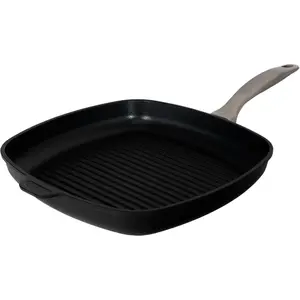 Swiss Diamond Nonstick Hybrid Ceramic and Diamond-Infused Square Grill Pan Dou Ceramic, Dishwasher & Oven Safe Up To 500 °F, 11 x 11-Inches