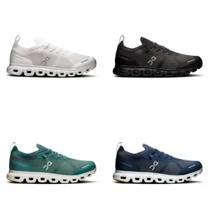 ON SHOES MEN Cloud 6 Versa - Comfortable Lightweight Running Shoes for Men in White Black Teal and Navy Colors with Wedge Design