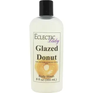 Glazed Donut Liquid Pearl Body Wash, 3 in 1 Use for Bubble Bath, Hand Soap & Body Wash