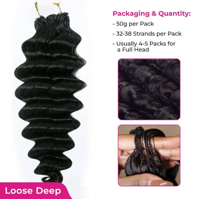 ISEE HAIR Burmese Curly Crochet Braid Hair Extensions Miracle Knots Human Hair Extensions Knotless Pre-Separated 50g/Pack Vacation Hair #Summervibe#ISEECrochetNewArrivals