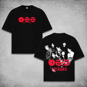 Bangtan Photos T-shirt, We Are Bulletproof RM Jin Suga J-Hope Jimin V Jungkook 2026 Tour Shirt, Ariang World Tour Oversized Heavyweight Tee, Bangtan Boys Ot7 Graphic Streetwear, Kpop Fan Apparel Vintage Concert Merch, Premium Cotton Back Print Tee