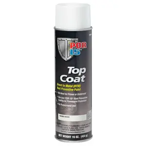 POR-15  Top Coat, Gloss White, 16 oz Spray
