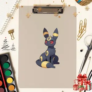 Umbreon Ghost Sticker: Waterproof Matte Decal for Laptop, Water Bottle Sticker, Window Vinyl Car Decals Anime Poke Stickers