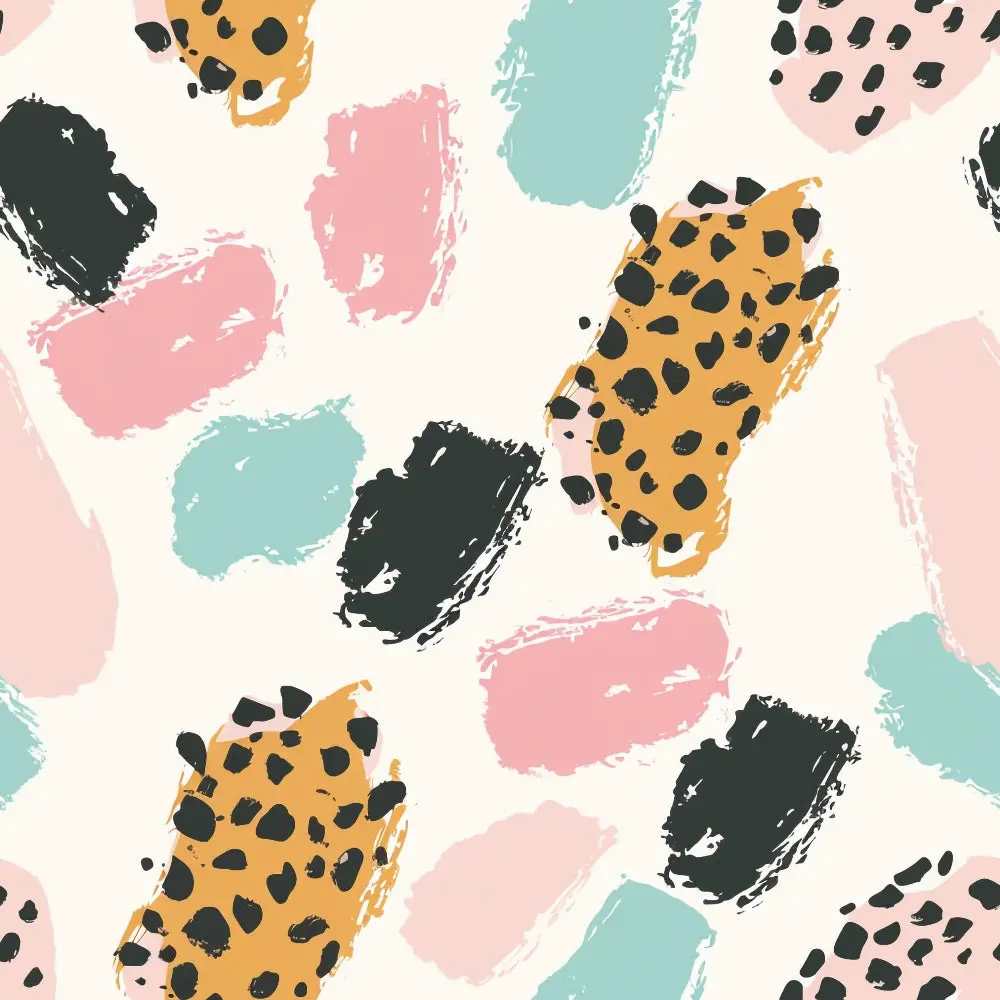 Pastel Leopard Skins Pattern 12 Quilting Cotton Fabric
