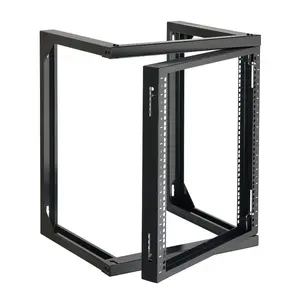 VEVOR 9U Wall Mount Rack, 150 lbs/68.04 kg Max Load Capacity, Open Frame Server Network Rack with Cage Nuts Screws, Carbon Steel 20.9x 17.7x 20.5 for 19/482.6 mm AV Server IT Equipment, BlackVEVOR Super Brand Day