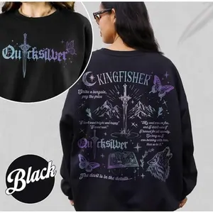 [Sale Up To 50%] Kingfisher Romance Sweatshirt, Quicksilver Series Fan Youth Tee, Callie Hart Bookish Sweatshirt, streetwear graphic tee