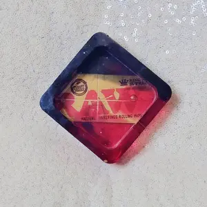 Ashtray - Natural Rolling Paper, Unrefined, Rectangular Shape, Ideal for Trash Management