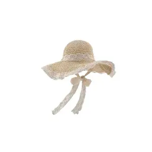 The new summer style straw hat with openwork design - perfect for outdoor activities, sun protection, and beach use. Features a large brim for optimal sun protection.