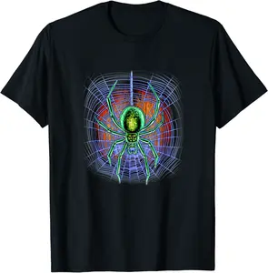 Scary Black Widow Spider Web Halloween Costume T-Shirt - Alexanderdu Shop 92B07D8BTHJ4