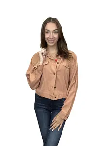 Cream Of The Crop Women's Collared Linen Jacket