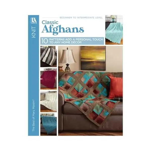 USED-Knit Classic Afghans: 10 Patterns Add a Personal Touch to Any Home Decor by Leisure Arts (Paperback)