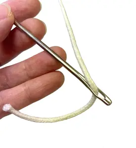 10” long stainless steel wicking needle for candle making sewing stitching