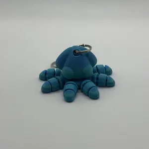 Multicolor Squid Keychain