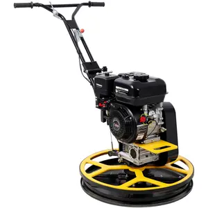 22.5" Walk-Behind Power Trowel Cement Finisher 45.3W"x26.5D"x38.6"H, 7HP EPA Certificated Gas-Powered , 3600 RPM, Includes Float Pan, Smooth Concrete Surface Finisher for Construction