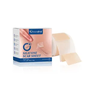Silicone Scar Sheets,Silicone Scar Tape,Silicone Scar Removal Strips for Surgical,C-Section,Tummy Tuck,Keloid Scars (1.6"X 59" Roll-1.5M) Keloid Bump Removal