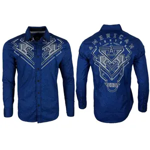 American Fighter Men's Button Down Shirt Sequence