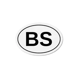 BS - Bulls*** Oval Magnet