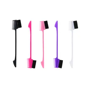 5 Pcs Hair Edge Brush Double Sided Control Hair Brush Comb,Hair Edge Brush Double Sided Edge Control Hair Smooth Comb Brushes Eyebrow Brush for Women Haircare Heatless