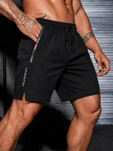 Men's Quick-Dry Gym Shorts, Solid Sports Shorts, Athletic Shorts, Workout Gym Shorts, Breathable and Durable, Lightweight Wrinkle-Resistant Fabric, Loose Fit for All-Day Comfort