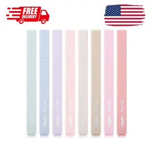 Aesthetic Highlighters No Bleed, 8 Pack, Muted Pastel Color