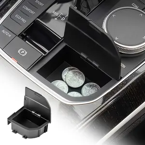 FXETRNL Car Console Gear Shift Lever Storage Box for BMW 2 3 4 Series X3 X4 X5 X6 X7 F40 G20 G26 G01 G02 G05 G06 G07 I4 ABS Material 100% Brand New Cars Accessories