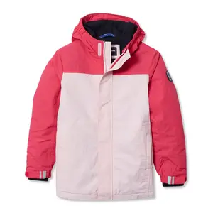 Lands' End Kids Squall Waterproof Insulated Jacket - Large - Baby Pink/Rapsberry Sorbet
