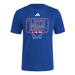 adidas Mens Hob Graphic Crew Neck Short Sleeve Casual Tops Casual - Blue