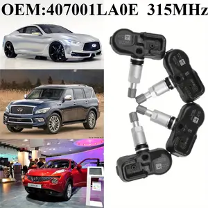 1Pcs/4Pcs OEM#407001LA0E #315MHz TPMS/TIRE PRESSURE SENSOR For #NISSAN:370Z(10-22) CUBE(11-14) JUKE LEAF QUEST PATROL CIMA #INFINITI:EX-Series(10-18)/FX-Series(10-19)/G-Series(10-15)/M-Series(10-13)/Q25(11-12)/Q40(15-18)/Q60/Q70/QX50/QX56/QX70/QX80