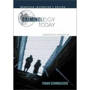 USED Book - Criminology Today: An Integrative Introduction (3rd Edition) by Ph.D. Schmalleger Frank (Hardcover) - english