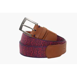 Telluride Woven Belt - Harbor Red/Navy