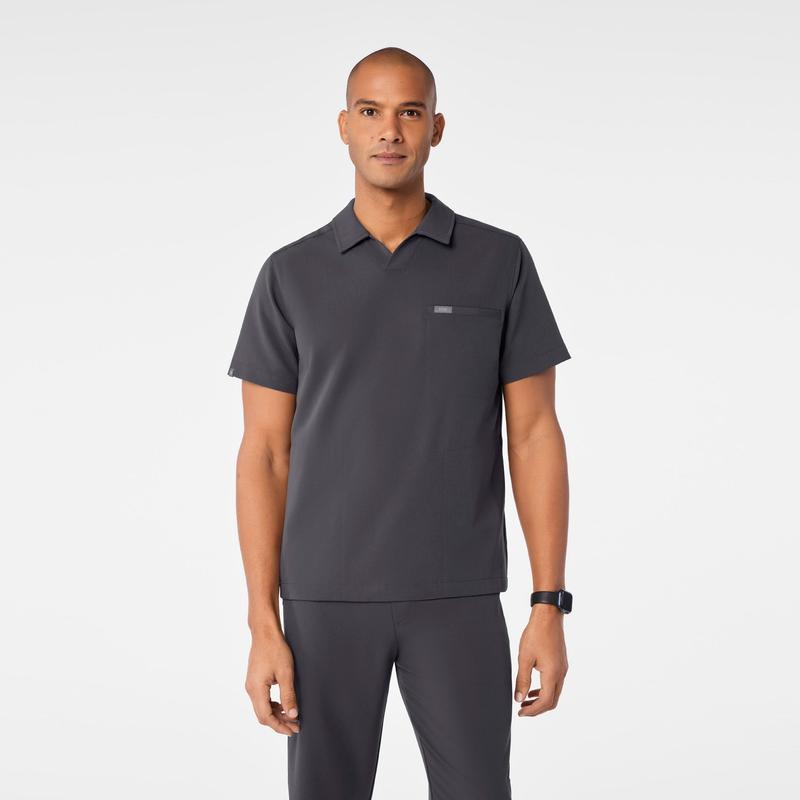 men's Charcoal Arad Polo - Scrub Top