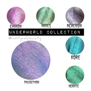 Underworld Multichrome Eyeshadow Collection - Charon, Hades, Acheron, Phlegetheon, Kore, and Herate - Assorted Colors for Makeup Application