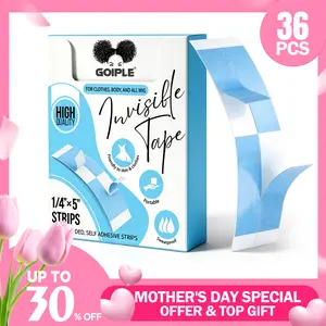 【Mother's Day】36 Counts  Wig Tape for Lace Wigs Double Sided Waterproof Wigs Adhesive, Tape Strips for Lace Front Wig Toupee Sweatproof Invisibletape Seamless Hair Clips