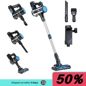 Cordless Stick Vacuum Cleaner with 500W Motor, 40Kpa Suction, 60Mins Runtime, LED Display, Anti-Tangle Design, Wall Mount Charging, 3-in-1 Lightweight Multi-Surface Cleaner for Hard Floors, Carpet