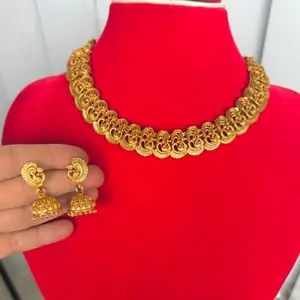 Brass Jewelry with earrings. New design ready to wear.