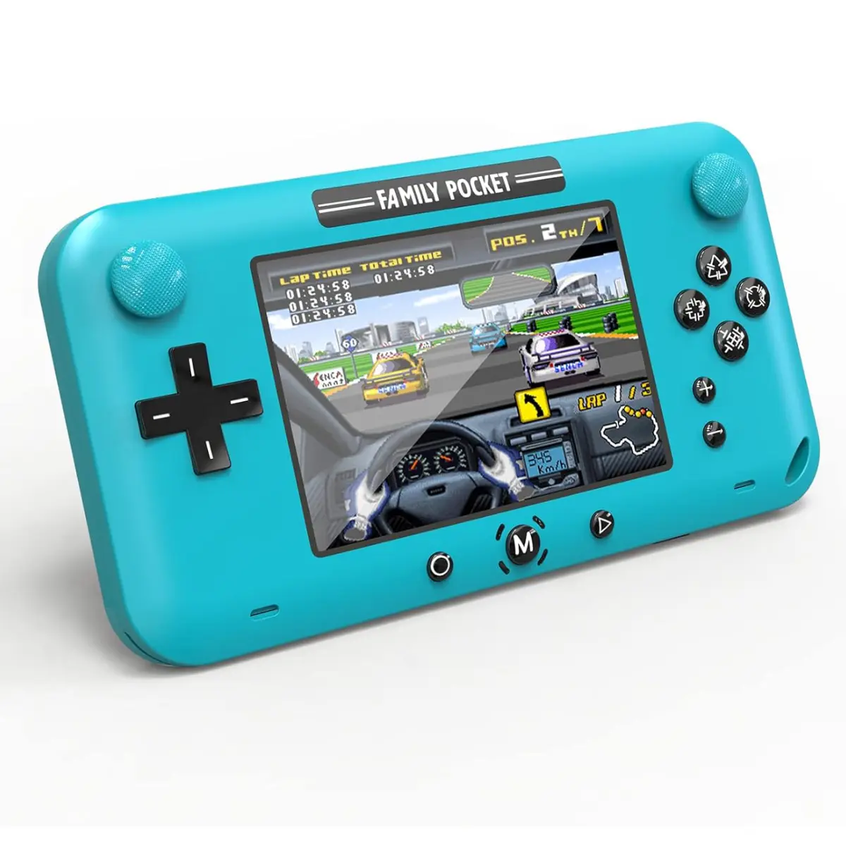 Handheld Retro Plastic Lithium Rechargeable Game Console for Kids - 4-Inch Screen, 150 Preloaded Games, Save/Load Function, Adjustable Protection Design, Portable Charging Support, Christmas/Birthday Mini Arcade Electronic Toy Gift