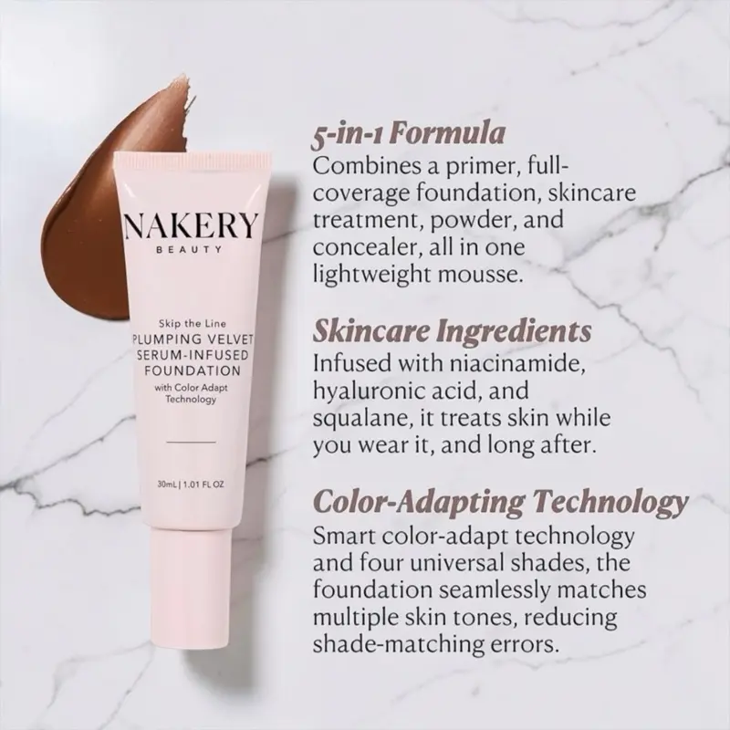 Nakery Full Coverage Foundation (Deep)