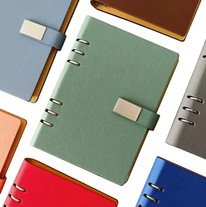 A5 Binder Style Notebook Organizer - Refillable Office Binder with Refillable Design, 80gsm White Paper (96 Sheets), Colorful Options, Ample Space for Notes, Ideal Gift for Colleagues on Special Occasions