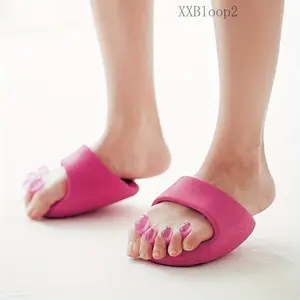 Ergonomic Foot Massage Slippers with Toe Separators, Calf Strengthening & Relaxation Tool, Yoga Exercise Device with Deep Tissue Relief Needle Balls, Unisex, Arch Support Insoles for Home TherapyXXBloop210