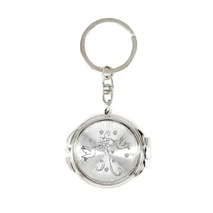 Wedding Birds Compact Mirror Keychain