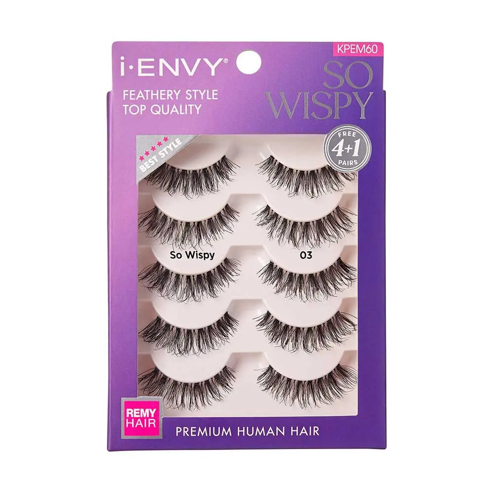 I-ENVY So Wispy Premium Human Hair Strip Lash Multi Pack
