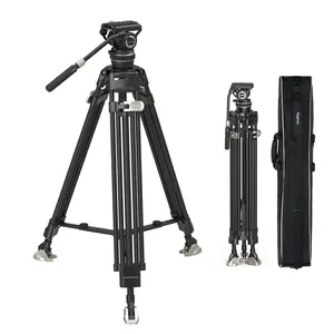 【DealsForYouDays】SmallRig AD-100 FreeBlazer Heavy-Duty Carbon Fiber Tripod System, 78" Video Tripod with One-Step Locking System, 360° Fluid Head and Dual-Mode Quick-Release Plate, Max Load 22 lbs for Camera -3989